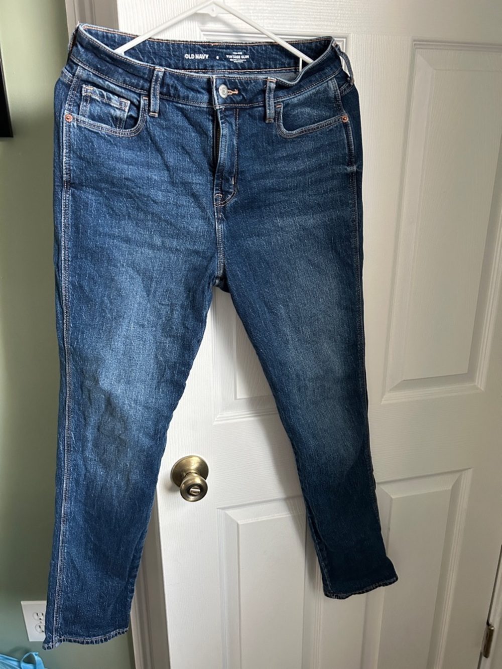 Old Navy high rise vintage slim Dark Wash straight Jeans